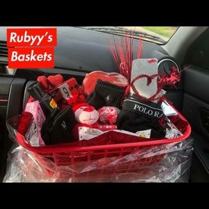 mens valentines basket